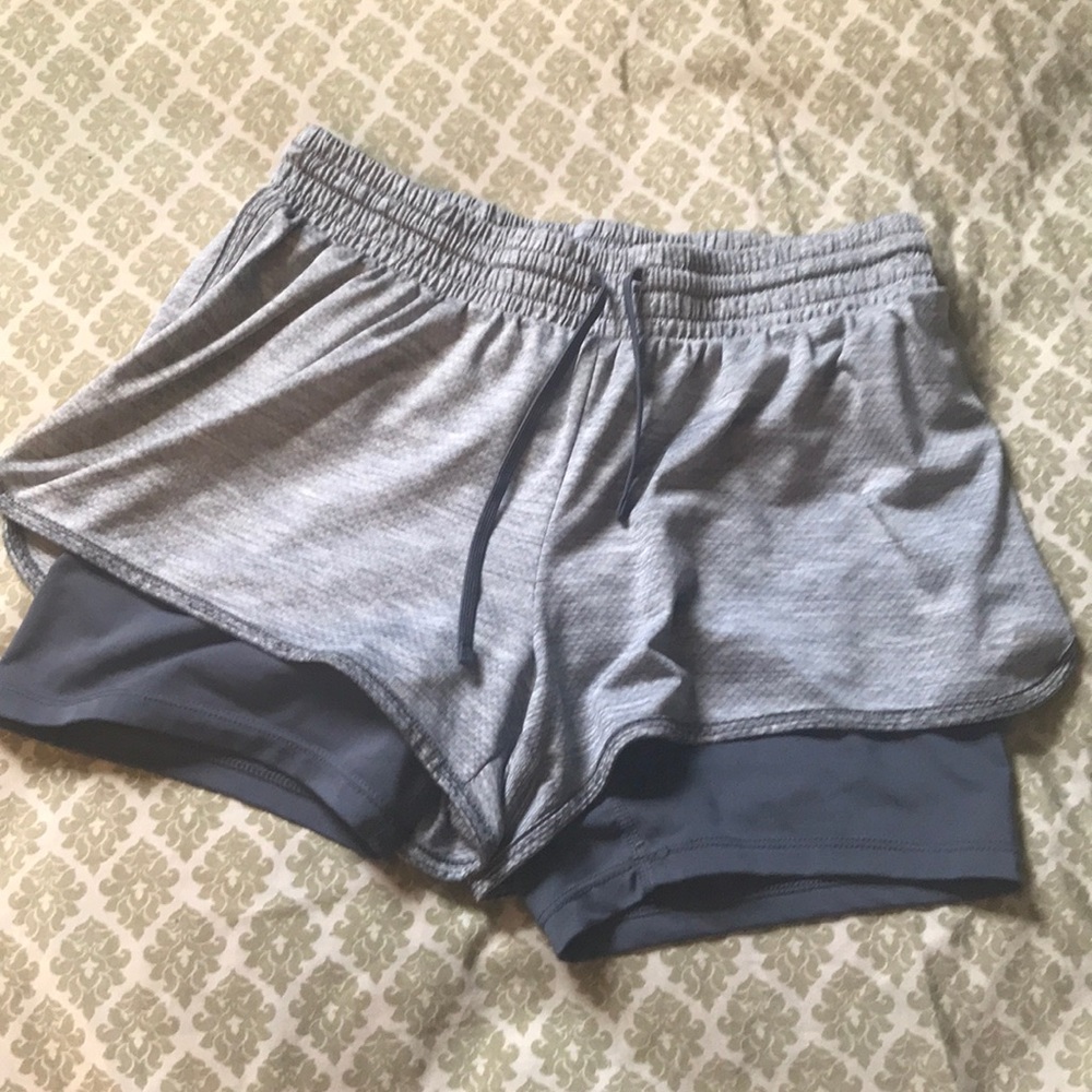 Grey sports shorts